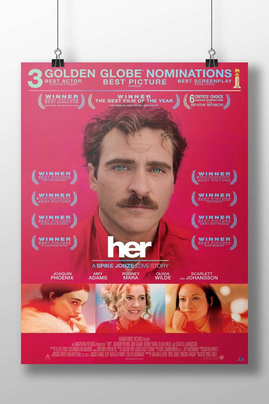 The movie "Her" Main Subject: The movie "Her" Matte BoizzBoard rigid print — Bollywood wall art India | PosterBoizz