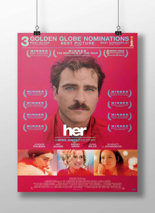 The movie "Her" Main Subject: The movie "Her" Matte BoizzBoard rigid print — Bollywood wall art India | PosterBoizz