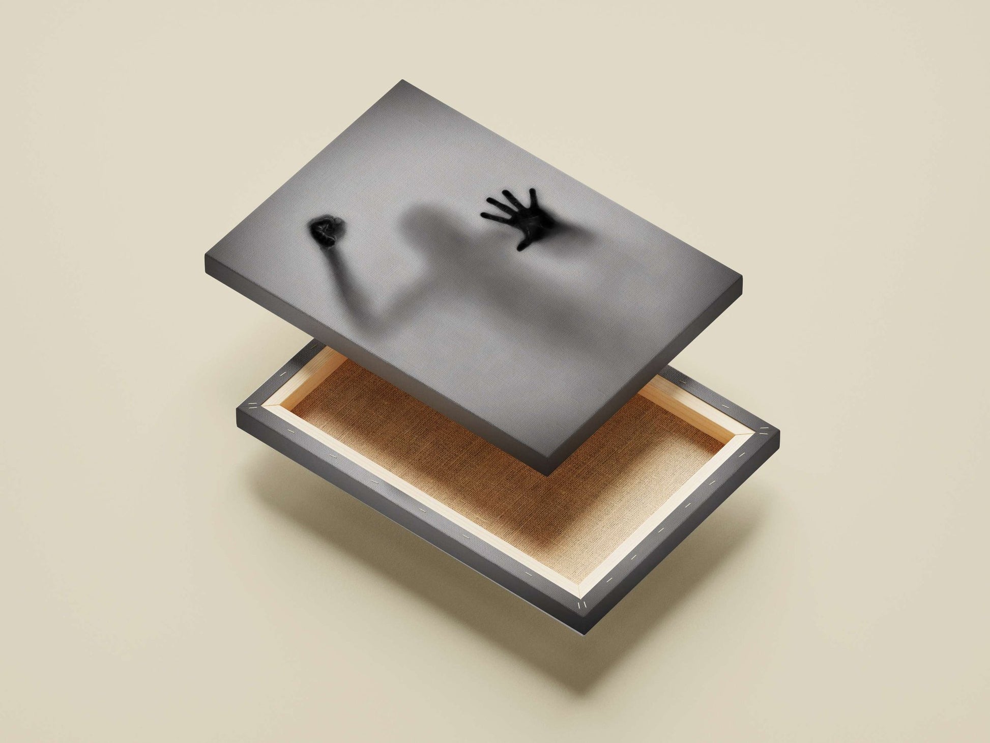 Human Shadow Main Subject: Human Shadow Canvas wall art — Art wall art India | PosterBoizz
