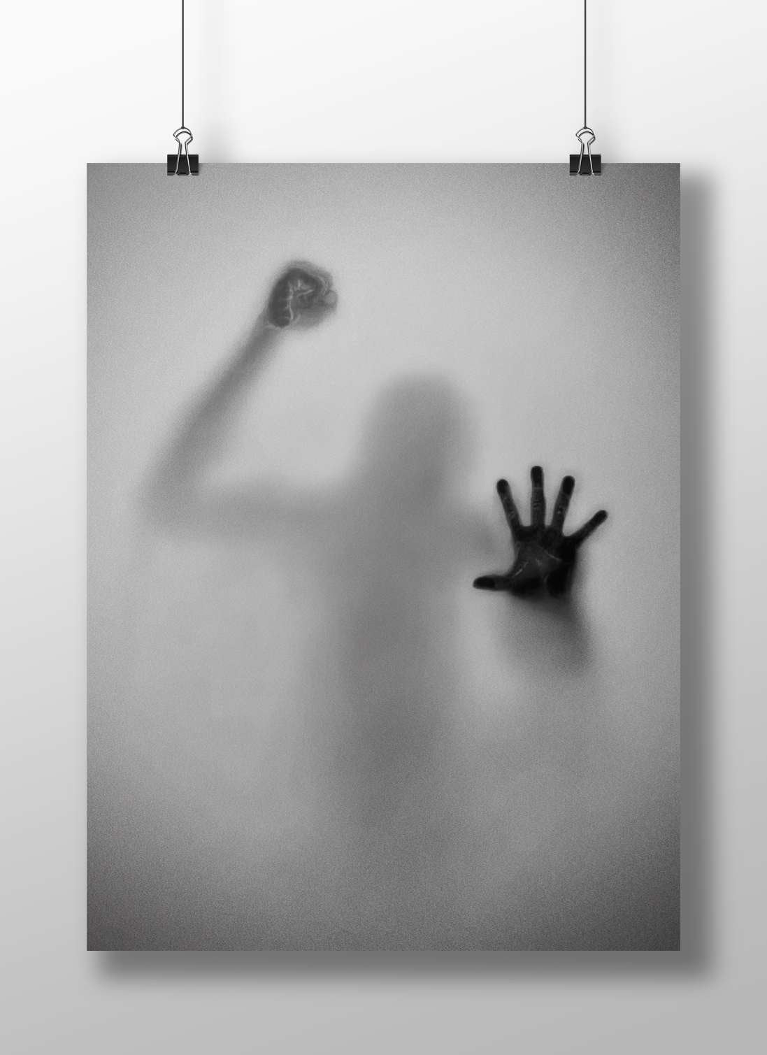 Human Shadow Main Subject: Human Shadow Matte BoizzBoard rigid print — Art wall art India | PosterBoizz