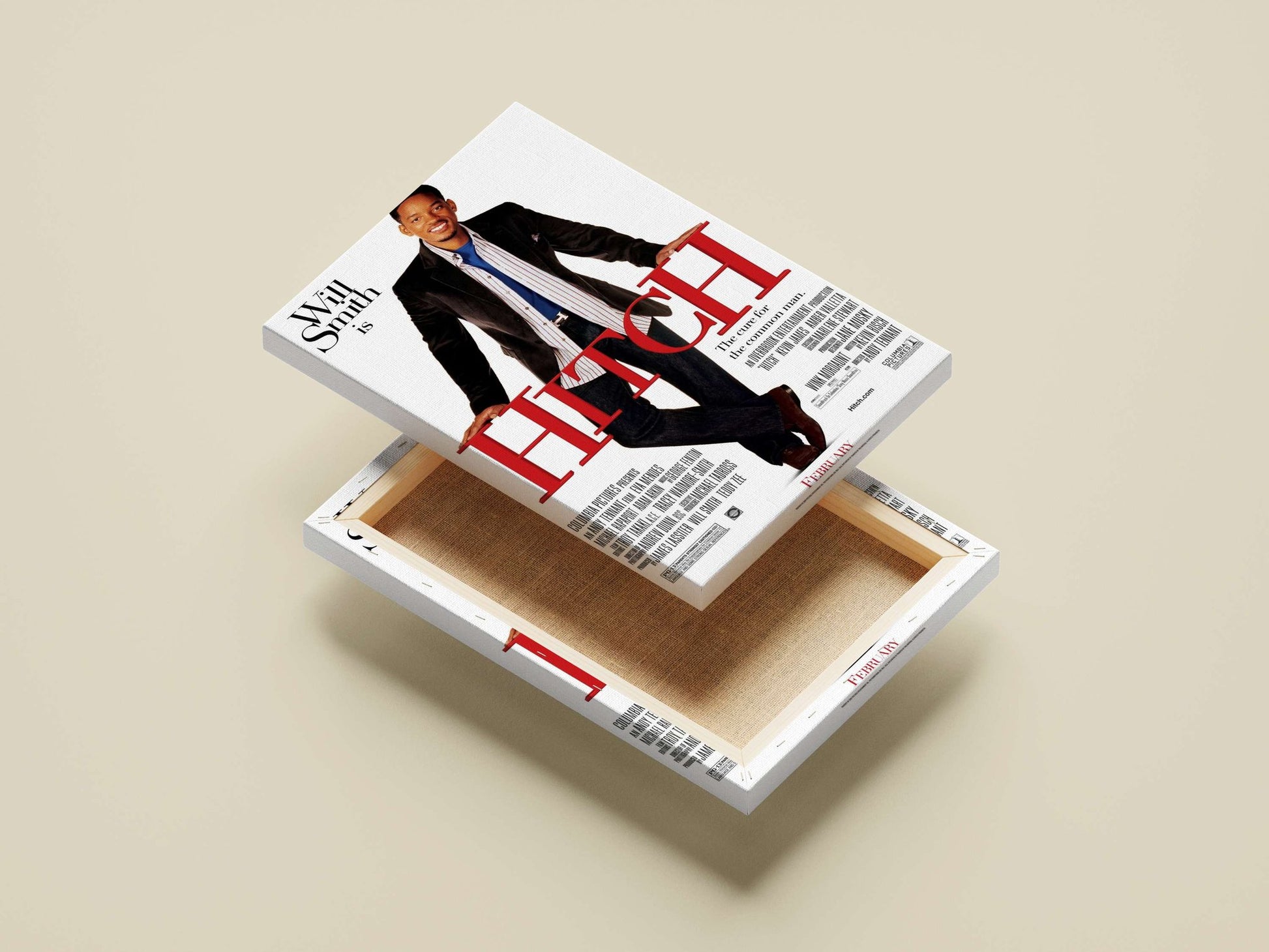 Will Smith (as the lead actor in the film "Hitch") Main Subject: Will Smith (as the lead actor in the film "Hitch") Canvas