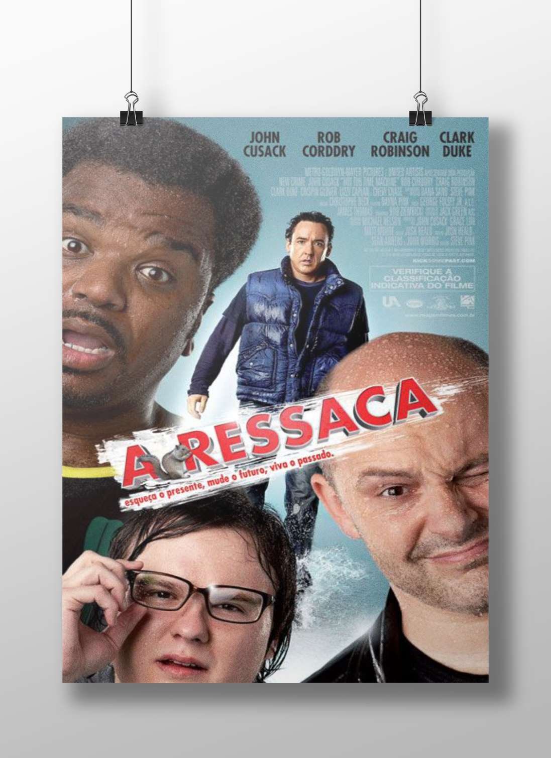The 2013 film "Aressaca" (Portuguese title) starring John Cusack, Rob Corddry, Craig Robinson, and Clark Duke. Main Subject: