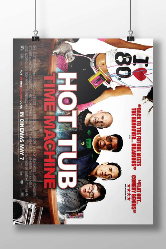 Hot Tub Time Machine Main Subject: Hot Tub Time Machine Matte BoizzBoard rigid print — Bollywood wall art India | PosterBoizz