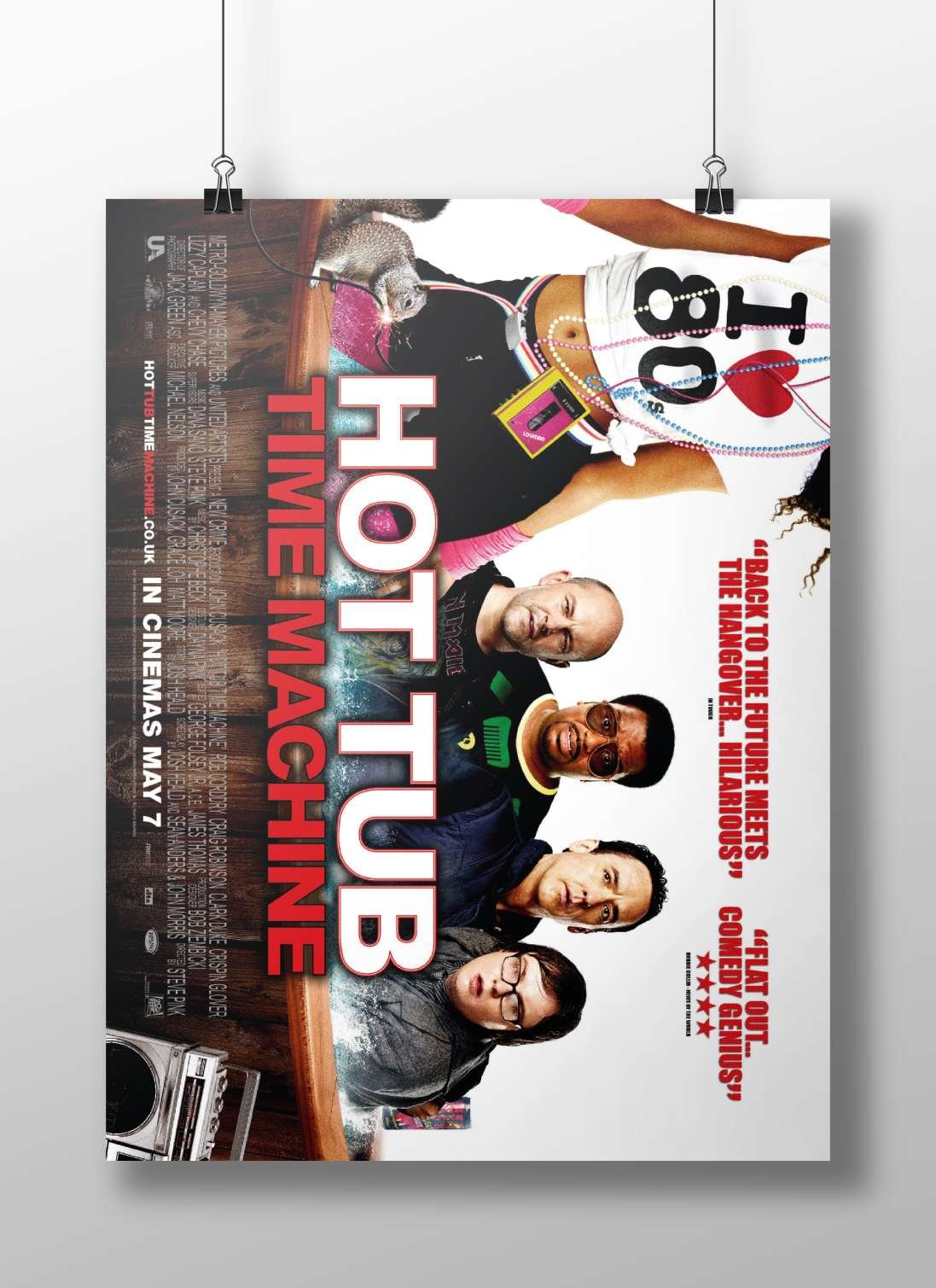Hot Tub Time Machine Main Subject: Hot Tub Time Machine Matte BoizzBoard rigid print — Bollywood wall art India | PosterBoizz