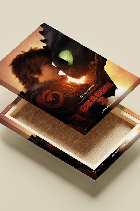Hiccup and Toothless from "Cómo Entrenar a Tu Dragón 3" (How to Train Your Dragon 3) Main Subject: Hiccup and Toothless from