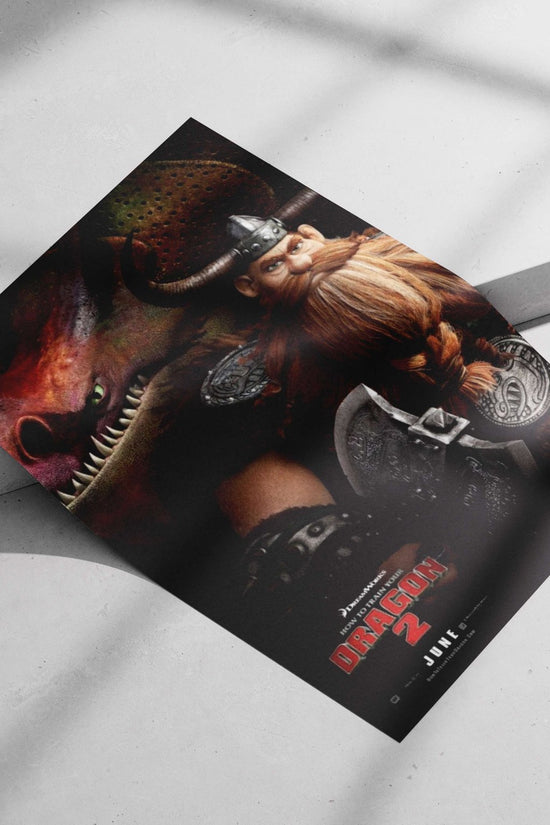 Stoic (from How to Train Your Dragon 2) Main Subject: Stoic (from How to Train Your Dragon 2) Matte poster print — Superhero