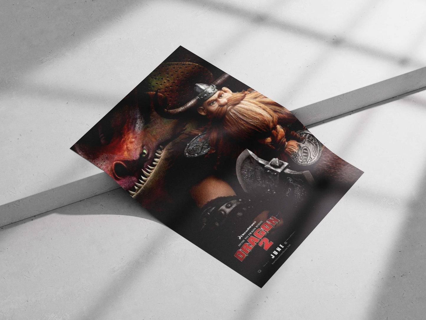 Stoic (from How to Train Your Dragon 2) Main Subject: Stoic (from How to Train Your Dragon 2) Matte poster print — Superhero