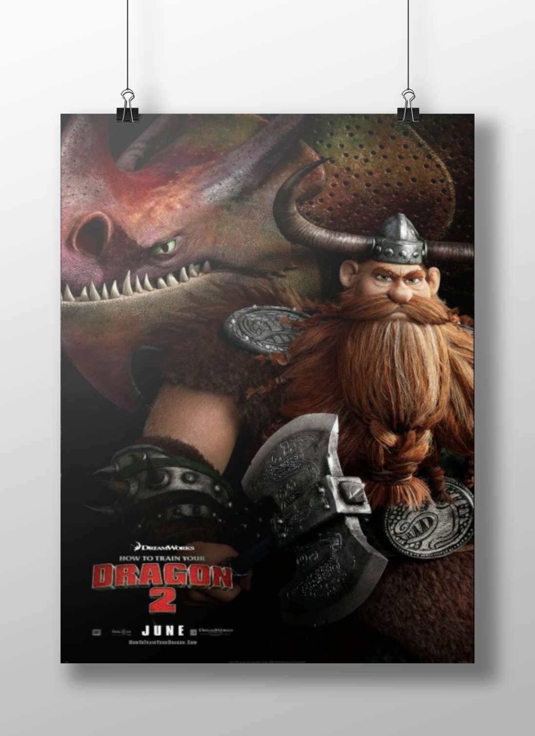 Stoic (from How to Train Your Dragon 2) Main Subject: Stoic (from How to Train Your Dragon 2) Matte BoizzBoard rigid print —