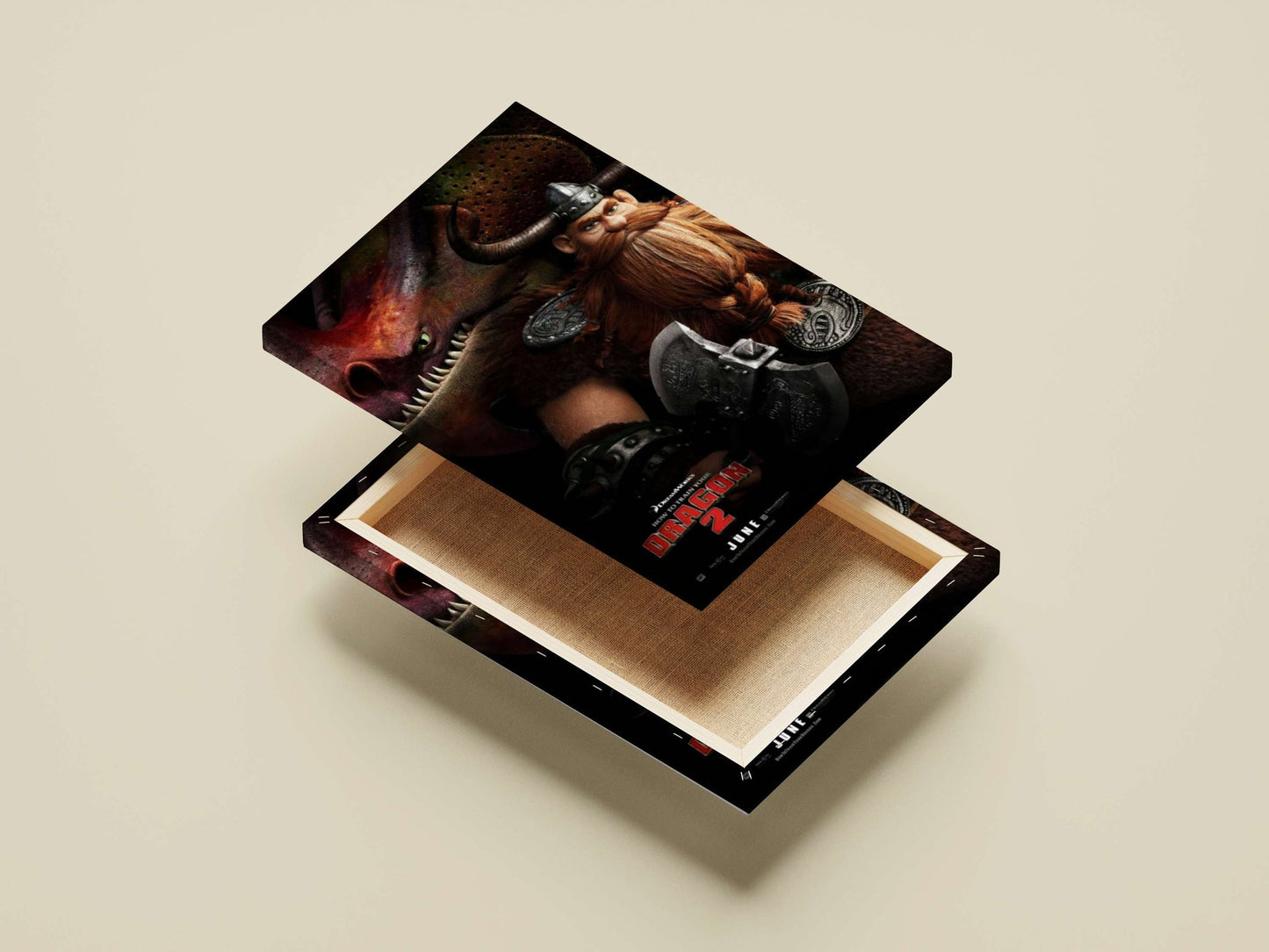 Stoic (from How to Train Your Dragon 2) Main Subject: Stoic (from How to Train Your Dragon 2) Canvas wall art — Superhero
