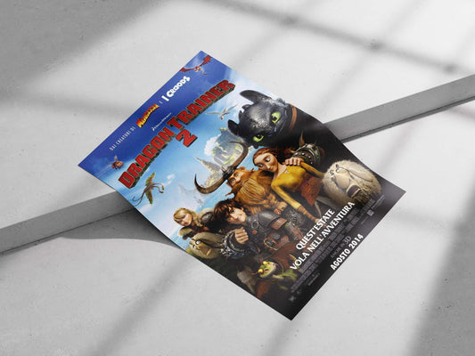 Dragon Trainer 2 Main Subject: Dragon Trainer 2 Matte poster print — Gaming wall art India | PosterBoizz