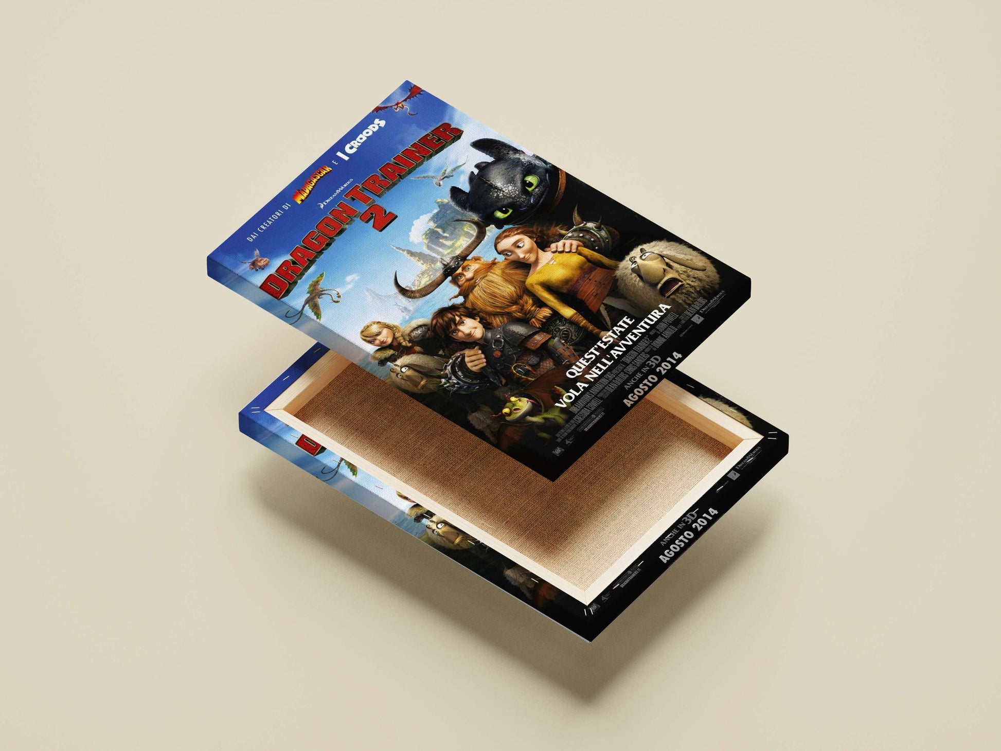 Dragon Trainer 2 Main Subject: Dragon Trainer 2 Canvas wall art — Gaming wall art India | PosterBoizz