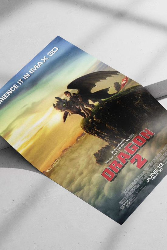 How to Train Your Dragon 2 Main Subject: How to Train Your Dragon 2 Matte poster print — Anime wall art India | PosterBoizz
