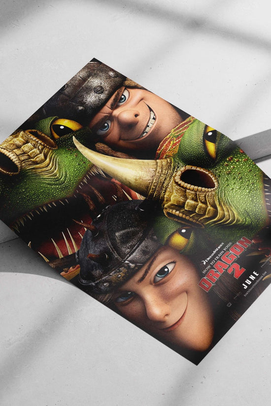 How to Train Your Dragon 2 (franchise) Main Subject: How to Train Your Dragon 2 (franchise) Matte poster print — Anime wall