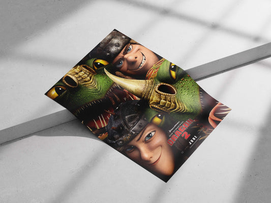 How to Train Your Dragon 2 (franchise) Main Subject: How to Train Your Dragon 2 (franchise) Matte poster print — Anime wall