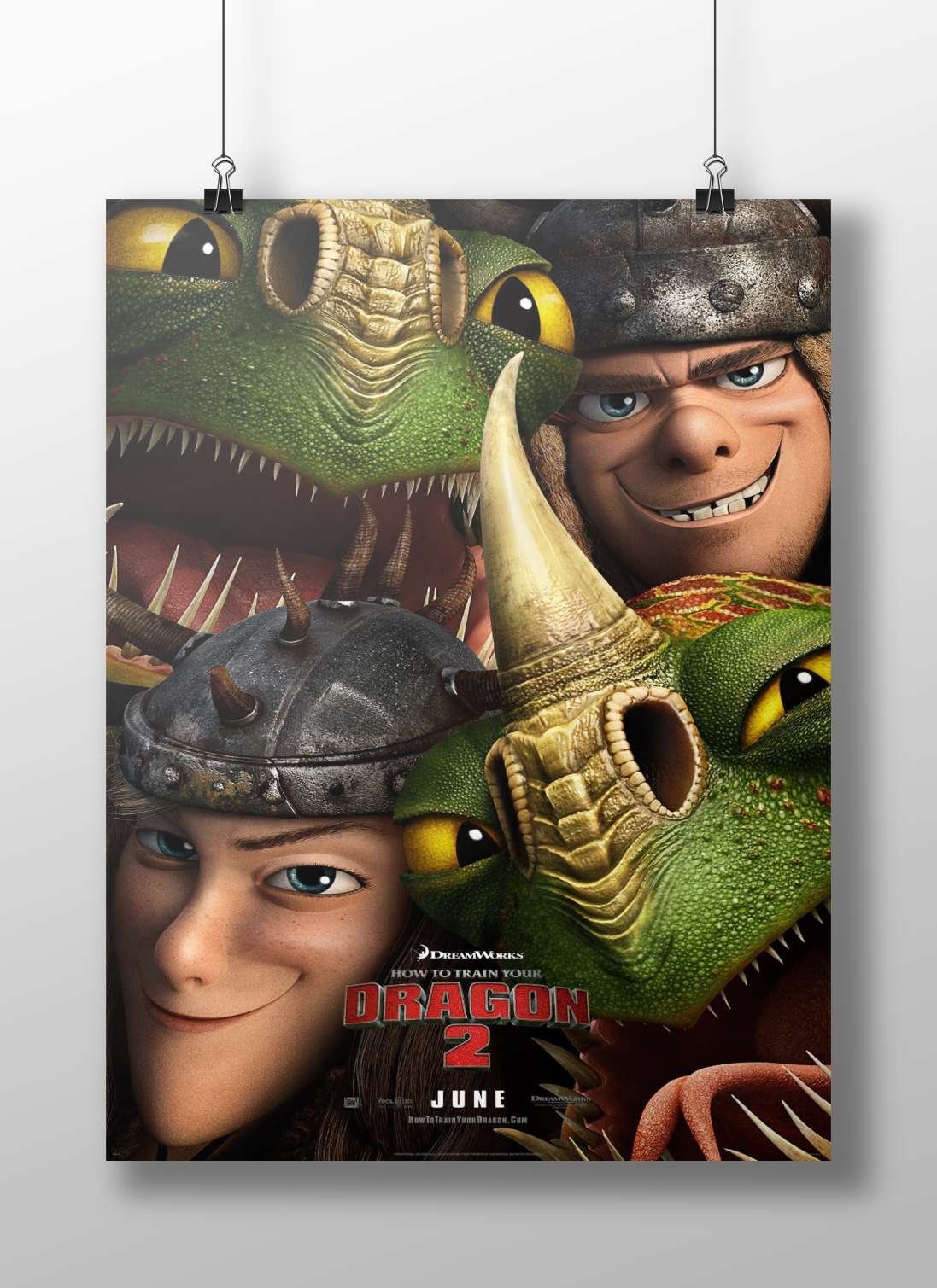How to Train Your Dragon 2 (franchise) Main Subject: How to Train Your Dragon 2 (franchise) Matte BoizzBoard rigid print —