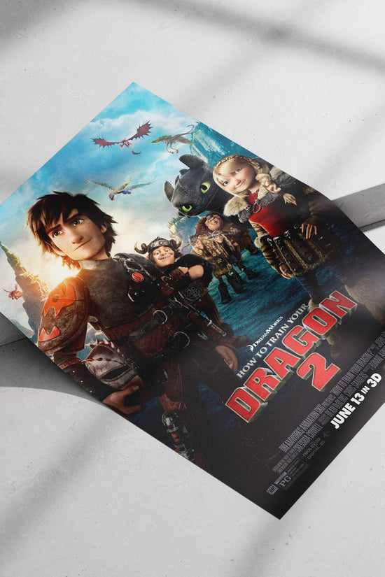 How to Train Your Dragon 2 Main Subject: How to Train Your Dragon 2 Matte poster print — Anime wall art India | PosterBoizz