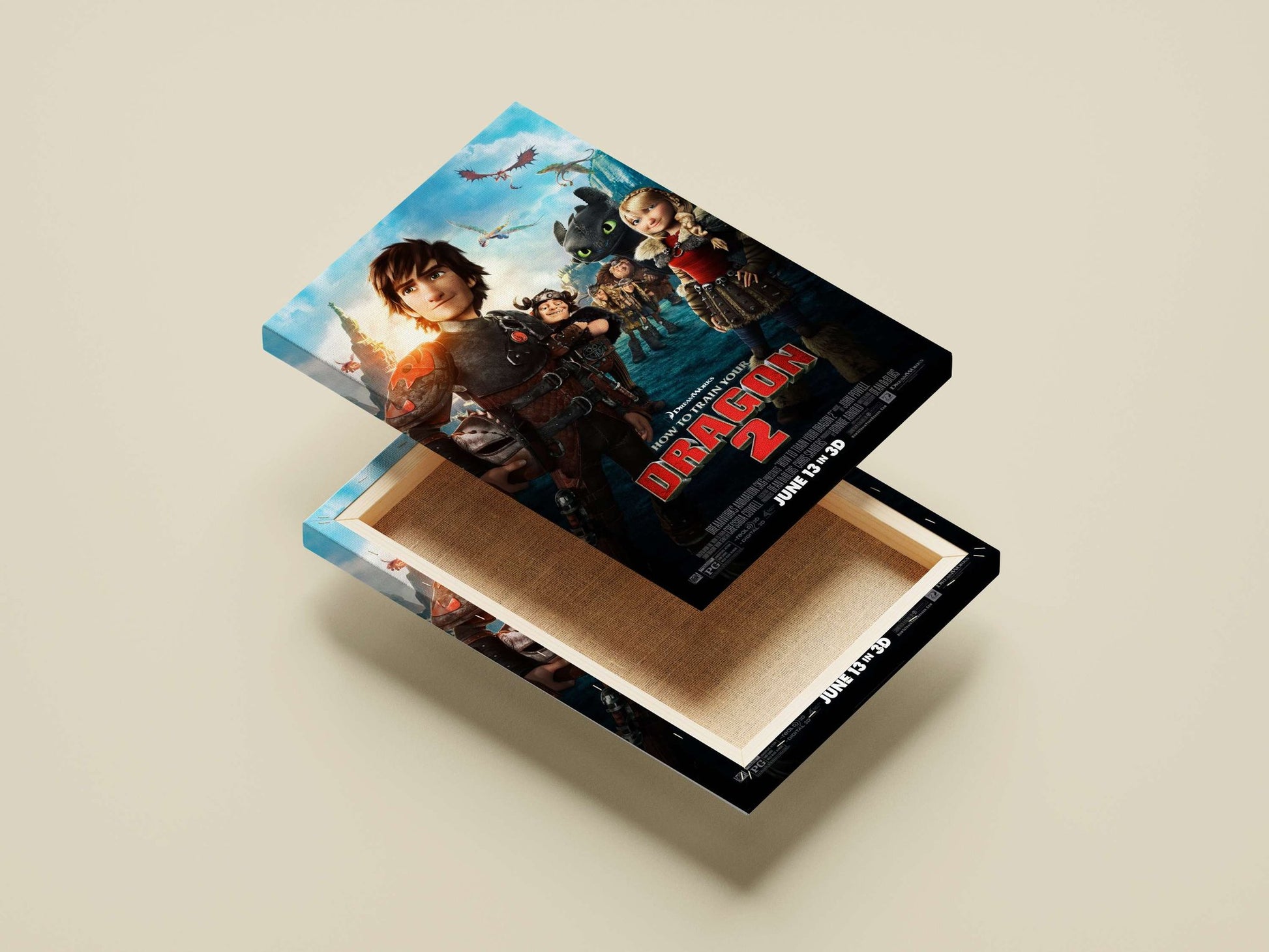 How to Train Your Dragon 2 Main Subject: How to Train Your Dragon 2 Canvas wall art — Anime wall art India | PosterBoizz