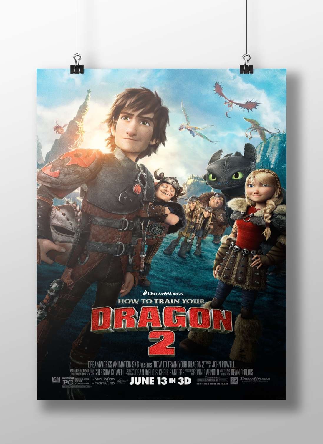 How to Train Your Dragon 2 Main Subject: How to Train Your Dragon 2 Matte BoizzBoard rigid print — Anime wall art India |