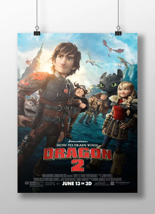 How to Train Your Dragon 2 Main Subject: How to Train Your Dragon 2 Matte BoizzBoard rigid print — Anime wall art India |