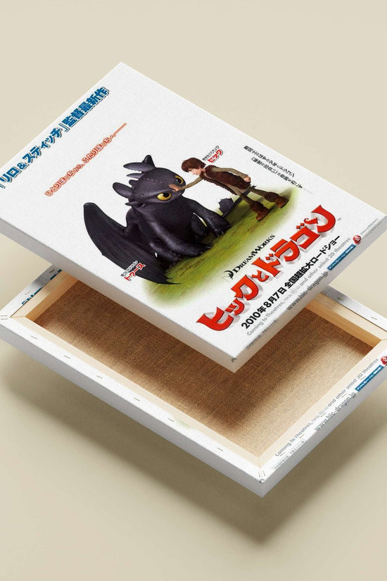How to Train Your Dragon (Hiccup and Toothless) Main Subject: How to Train Your Dragon (Hiccup and Toothless) Canvas wall