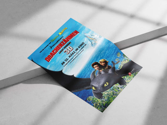 How to Train Your Dragon (franchise) Main Subject: How to Train Your Dragon (franchise) Matte poster print — Art wall art