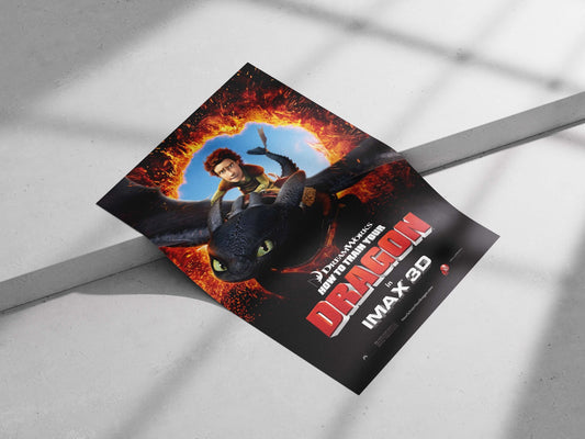 How to Train Your Dragon Main Subject: How to Train Your Dragon Matte poster print — Anime wall art India | PosterBoizz