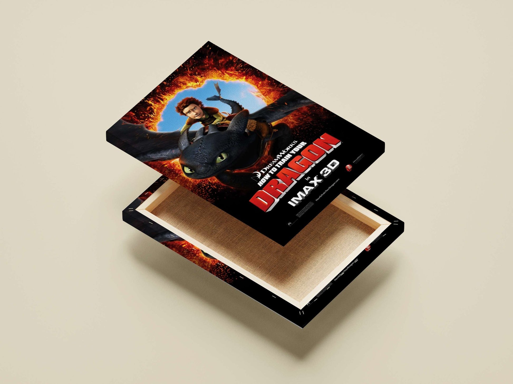 How to Train Your Dragon Main Subject: How to Train Your Dragon Canvas wall art — Anime wall art India | PosterBoizz