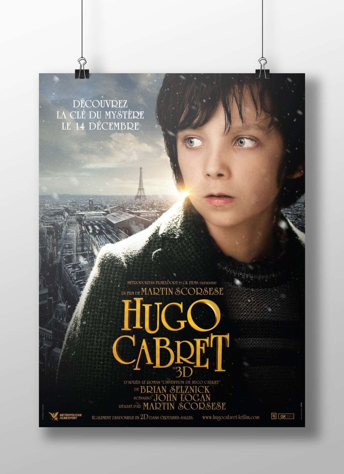 Hugo Cabret Main Subject: Hugo Cabret Matte BoizzBoard rigid print — Bollywood wall art India | PosterBoizz