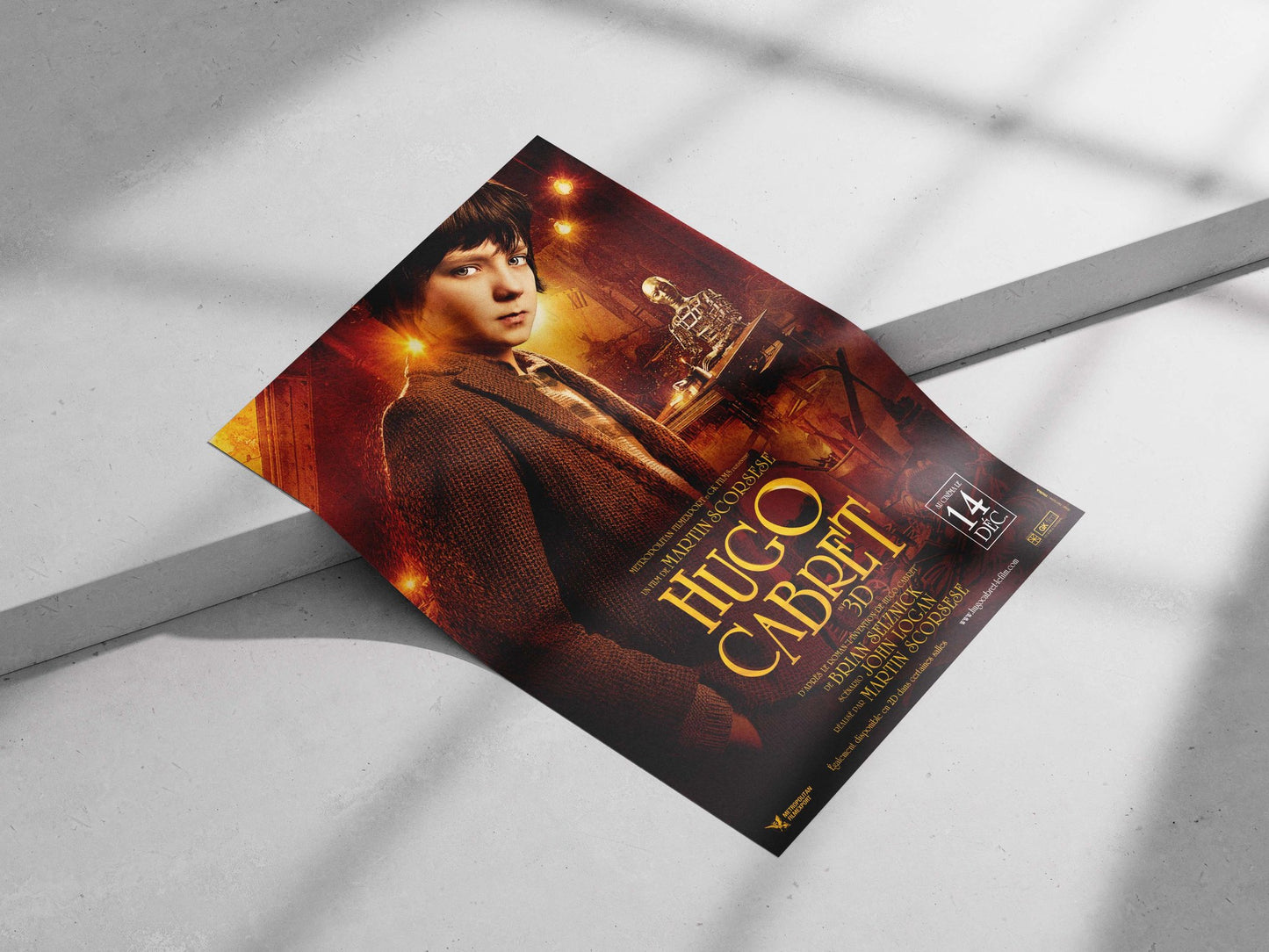 The film "Hugo Cabret" (based on Brian Selznick's novel). Main Subject: The film "Hugo Cabret" (based on Brian Selznick's
