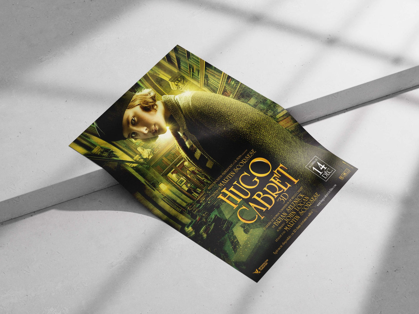 Hugo Cabret (film) Main Subject: Hugo Cabret (film) Matte poster print — Bollywood wall art India | PosterBoizz