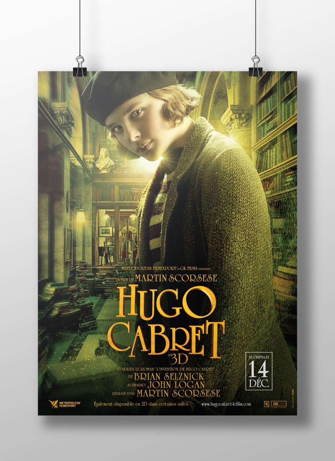 Hugo Cabret (film) Main Subject: Hugo Cabret (film) Matte BoizzBoard rigid print — Bollywood wall art India | PosterBoizz