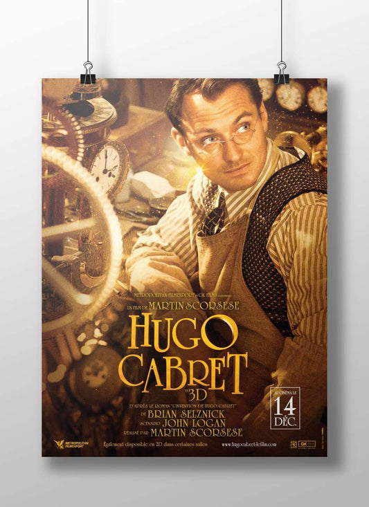 Hugo Cabret (film) Main Subject: Hugo Cabret (film) Matte BoizzBoard rigid print — Bollywood wall art India | PosterBoizz