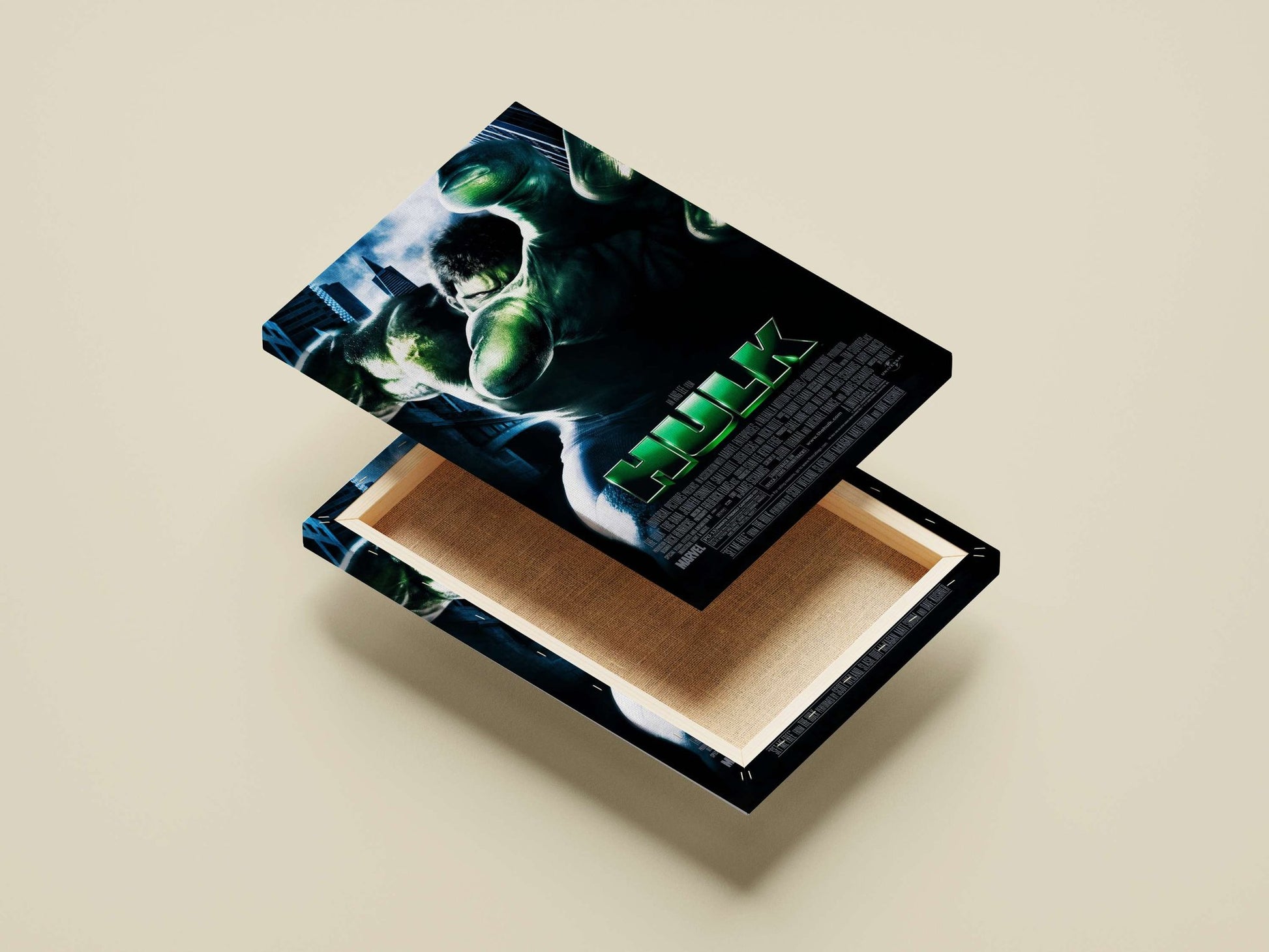Hulk, the fictional character from Marvel Comics featured in the 2003 film "The Hulk" Main Subject: Hulk, the fictional
