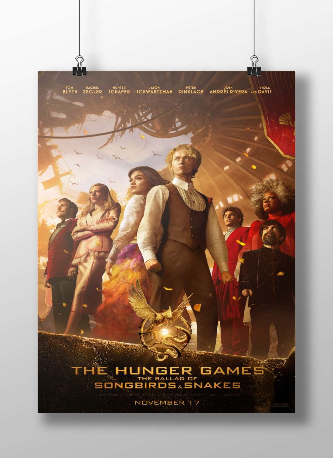 The Hunger Games franchise, specifically "The Ballad of Songbirds & Snakes" (movie title). Main Subject: The Hunger Games