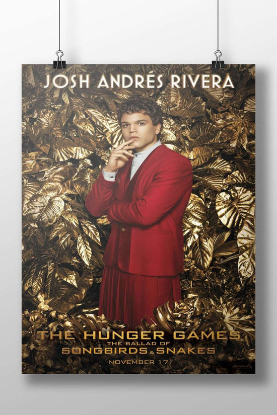 Josh Andrés Rivera (actor) from The Hunger Games franchise (specifically The Ballad of Songbirds & Snakes). Main Subject: