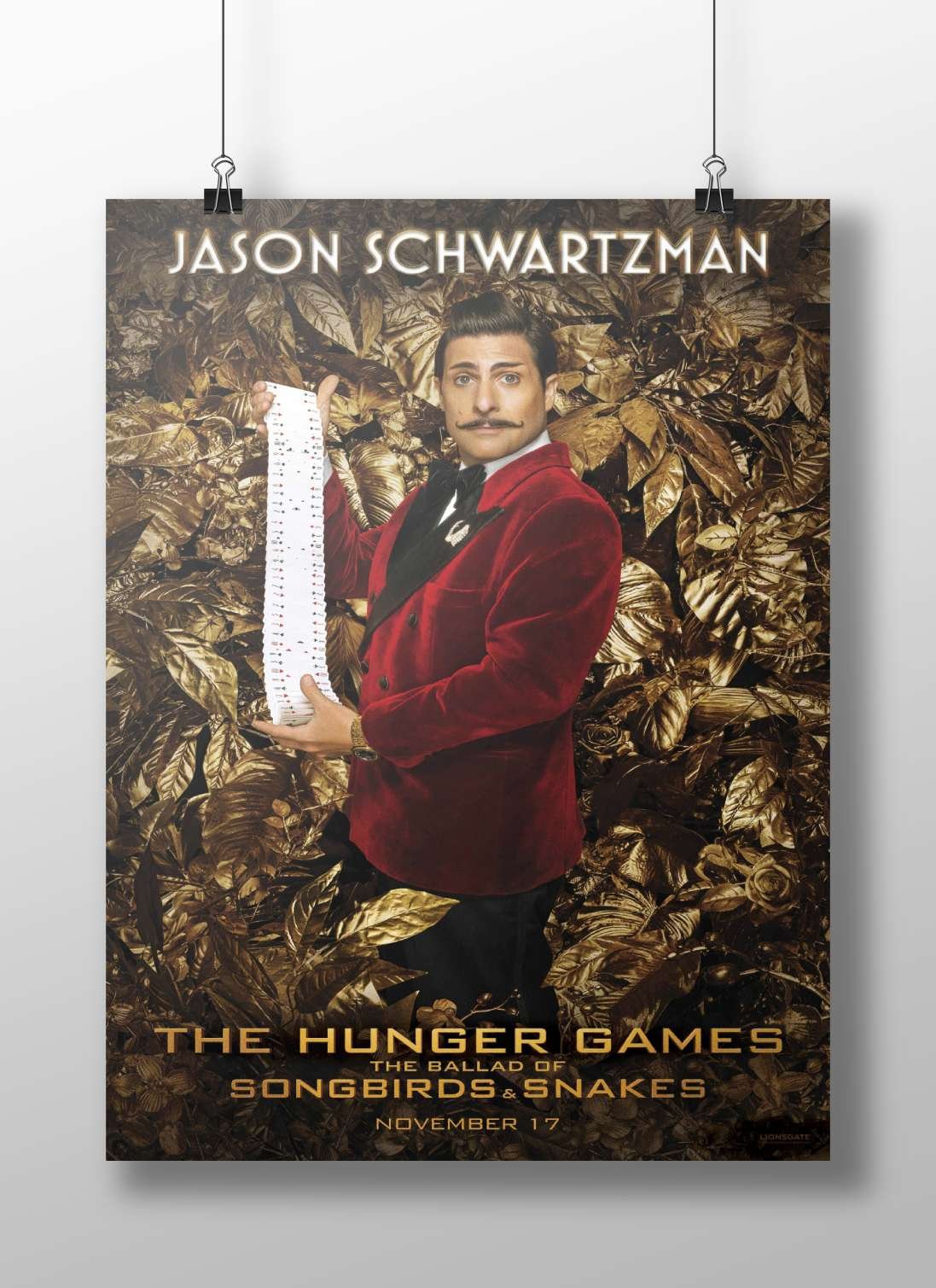 Jason Schwartzman as a character from The Hunger Games: The Ballad of Songbirds & Snakes Main Subject: Jason Schwartzman as