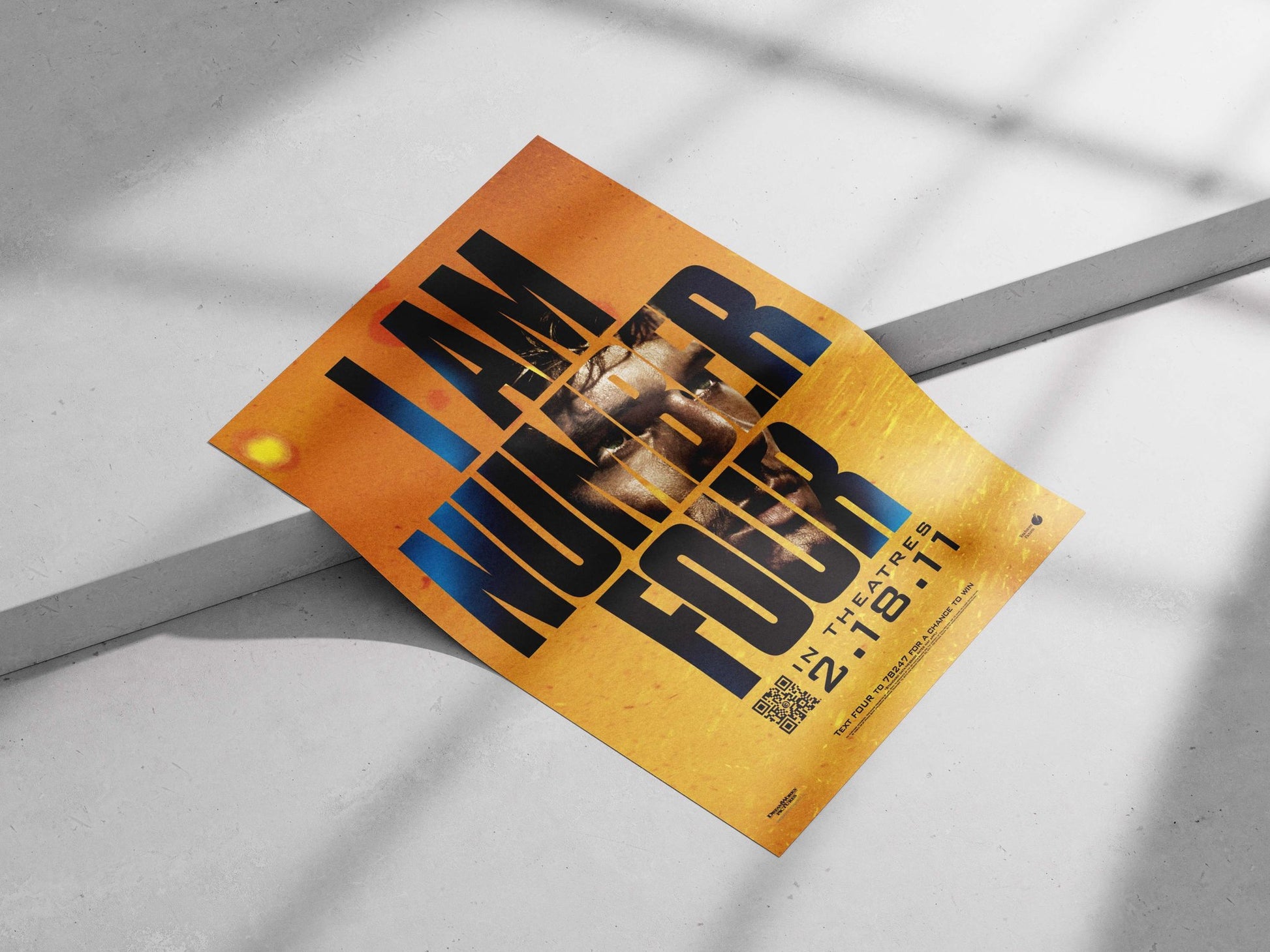 I Am Number Four (movie franchise) Main Subject: I Am Number Four (movie franchise) Matte poster print — Bollywood wall art