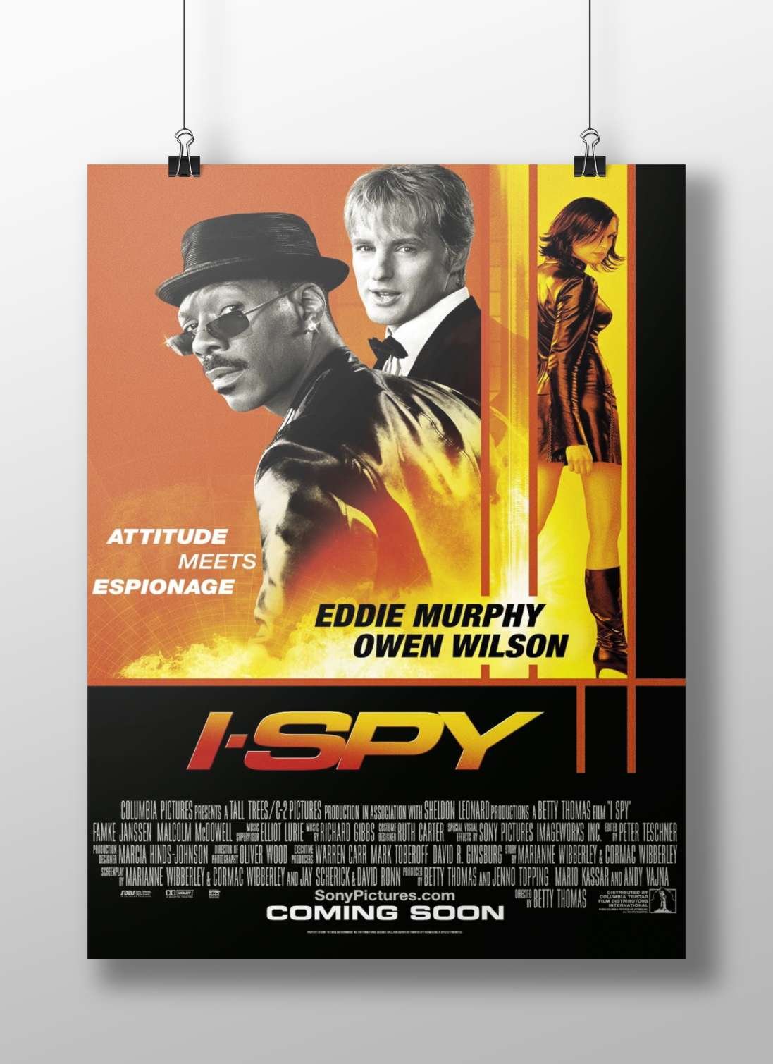 The I-Spy (2002) movie poster featuring Eddie Murphy, Owen Wilson, and Rosario Dawson Main Subject: The I-Spy (2002) movie