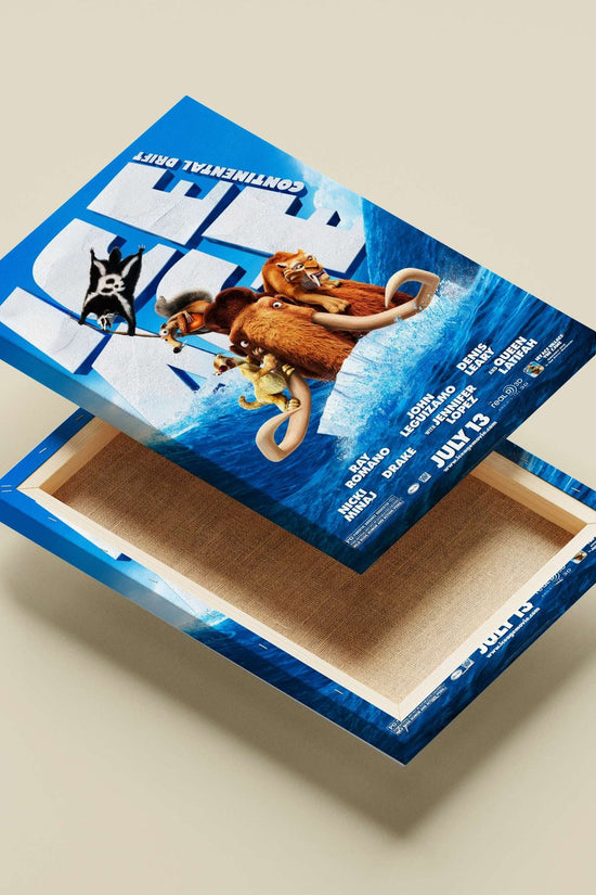Ice Age franchise characters (Manny the mammoth, Scrat, Diego) from Ice Age: Continental Drift Main Subject: Ice Age