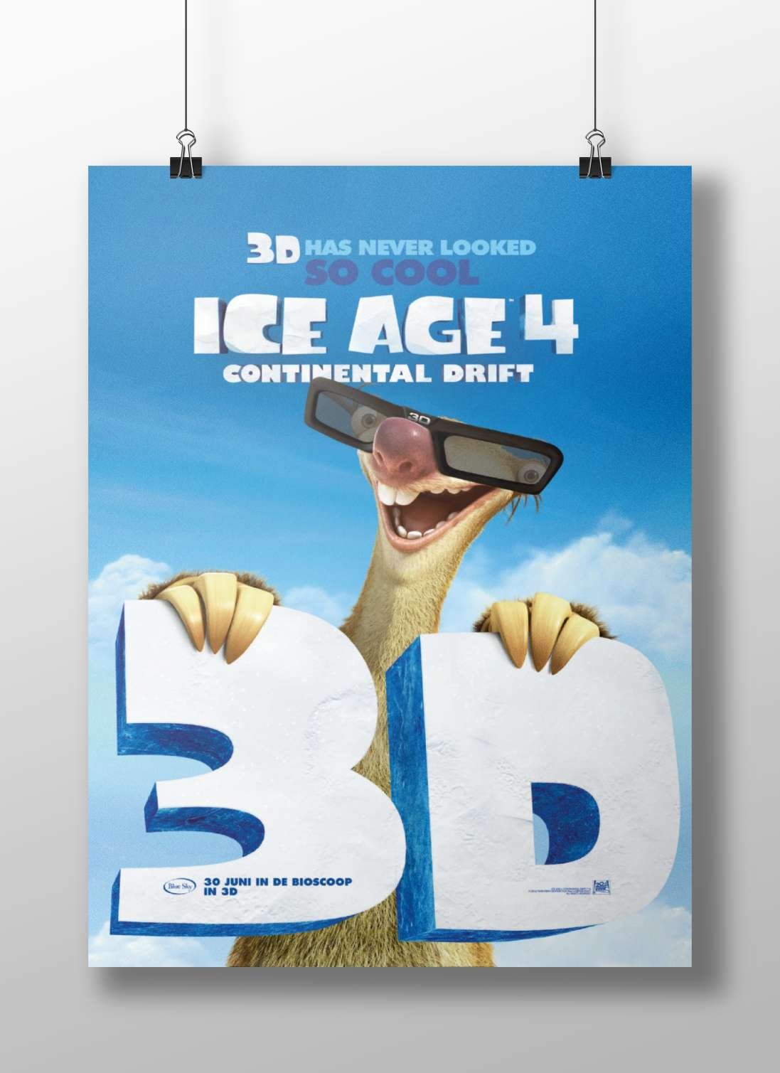 Scrat from Ice Age 4 franchise Main Subject: Scrat from Ice Age 4 franchise Matte BoizzBoard rigid print — Superhero wall