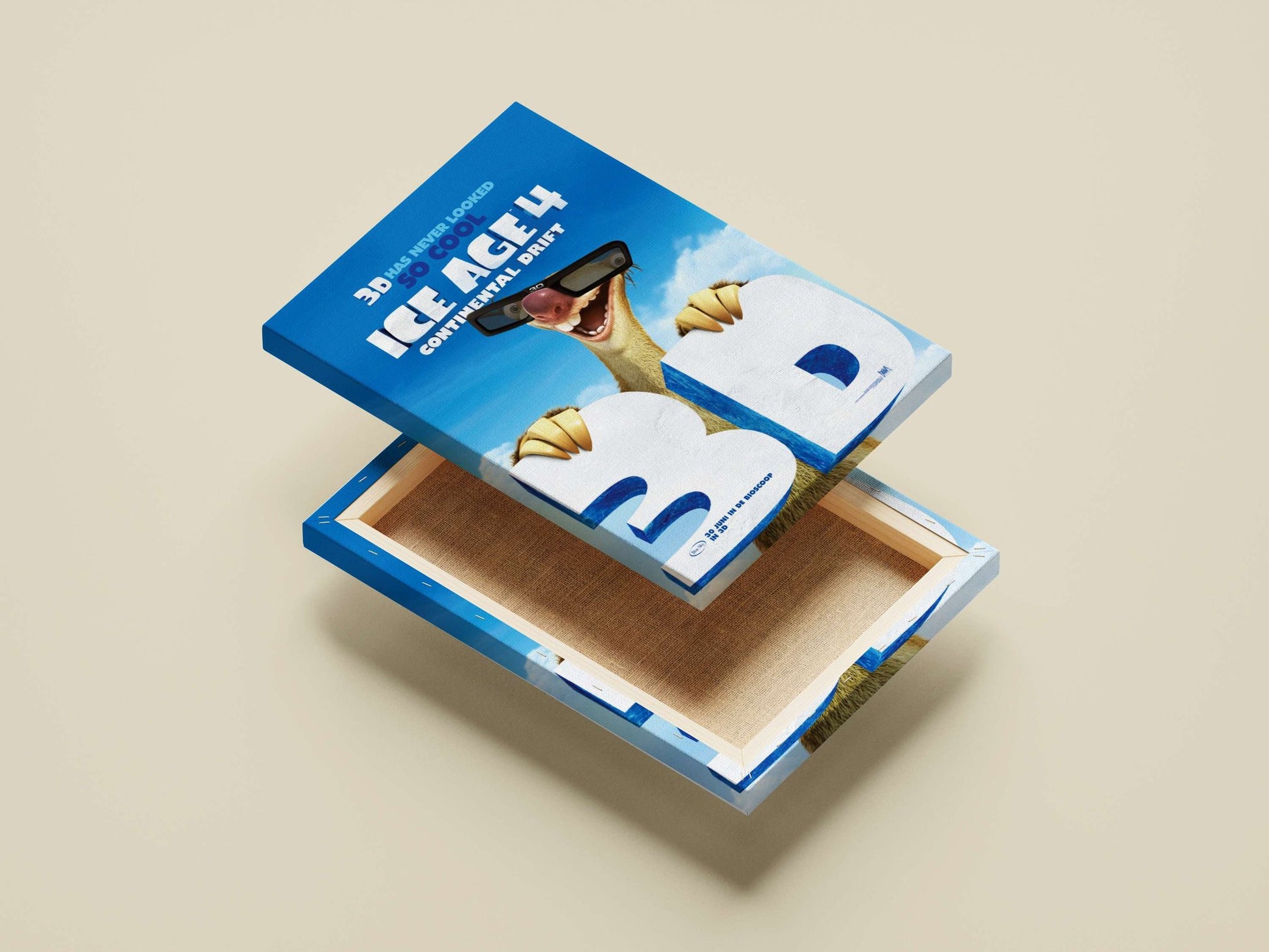 Scrat from Ice Age 4 franchise Main Subject: Scrat from Ice Age 4 franchise Canvas wall art — Superhero wall art India |