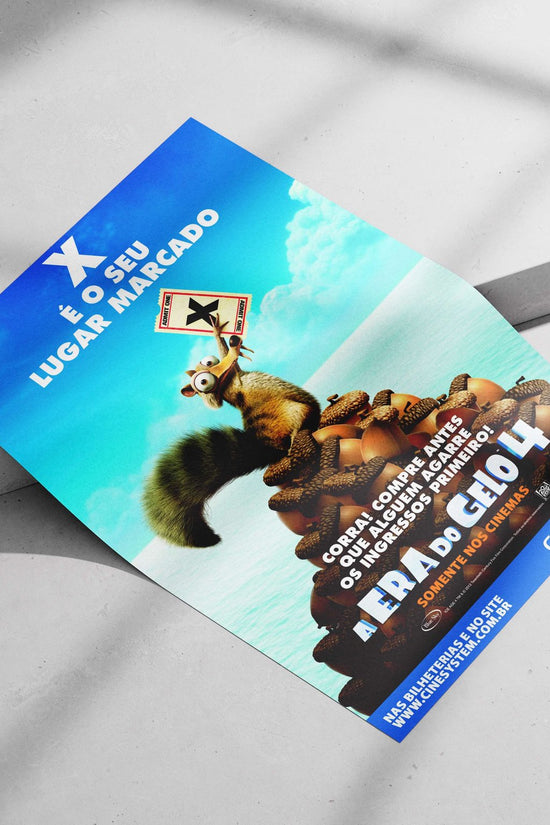 Scrat from Ice Age 4 Main Subject: Scrat from Ice Age 4 Matte poster print — Superhero wall art India | PosterBoizz
