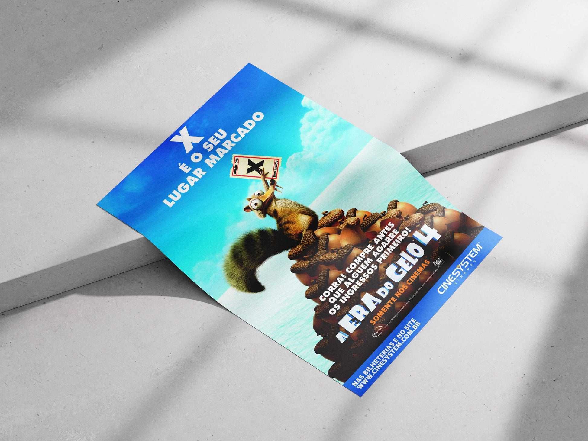 Scrat from Ice Age 4 Main Subject: Scrat from Ice Age 4 Matte poster print — Superhero wall art India | PosterBoizz