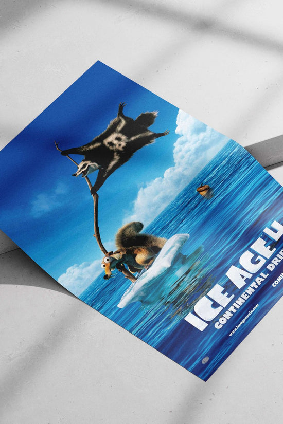 Ice Age 4 characters (Scrat and Diego) Main Subject: Ice Age 4 characters (Scrat and Diego) Matte poster print — Anime wall