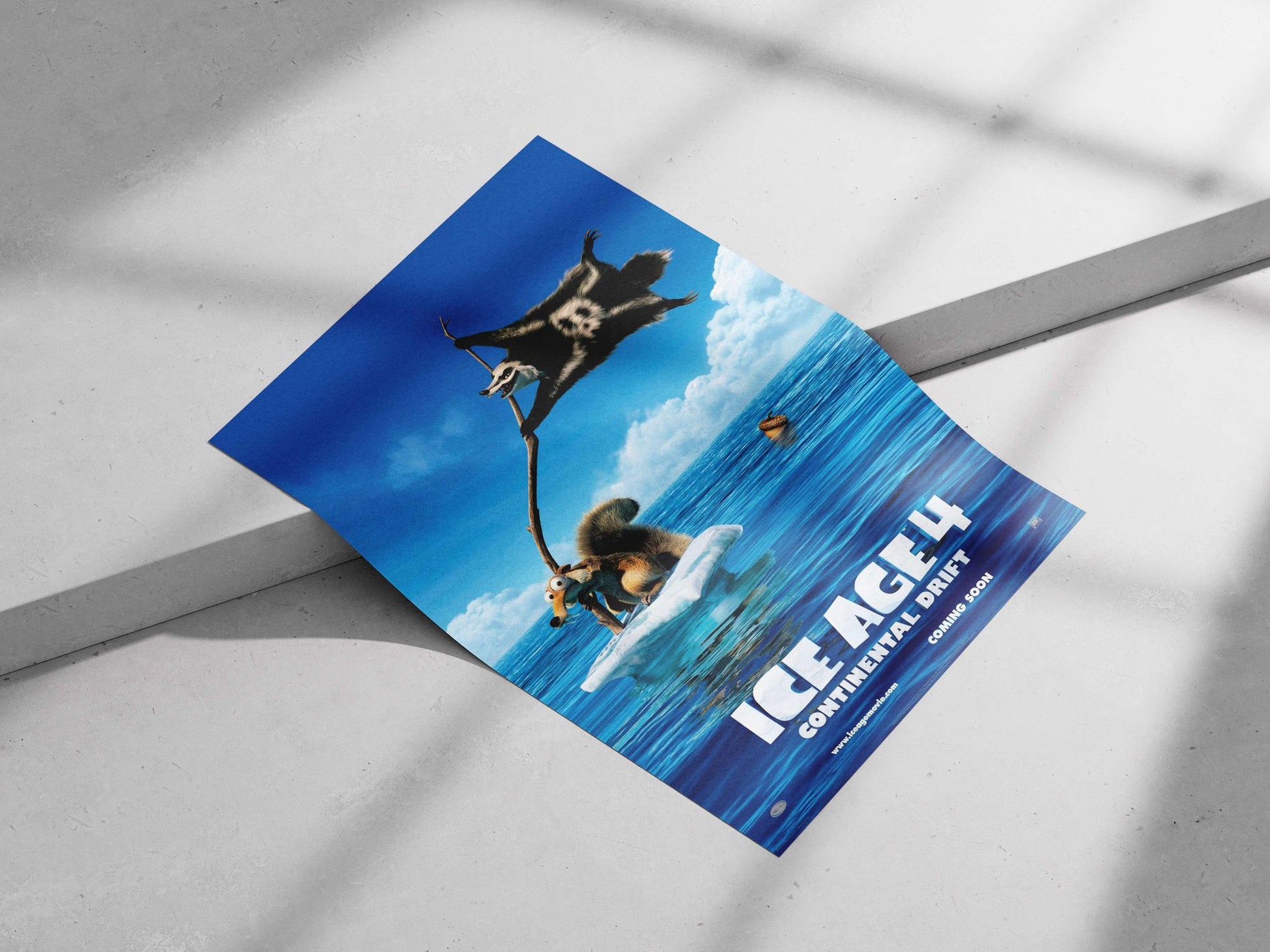 Ice Age 4 characters (Scrat and Diego) Main Subject: Ice Age 4 characters (Scrat and Diego) Matte poster print — Anime wall