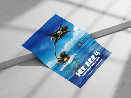 Ice Age 4 characters (Scrat and Diego) Main Subject: Ice Age 4 characters (Scrat and Diego) Matte poster print — Anime wall
