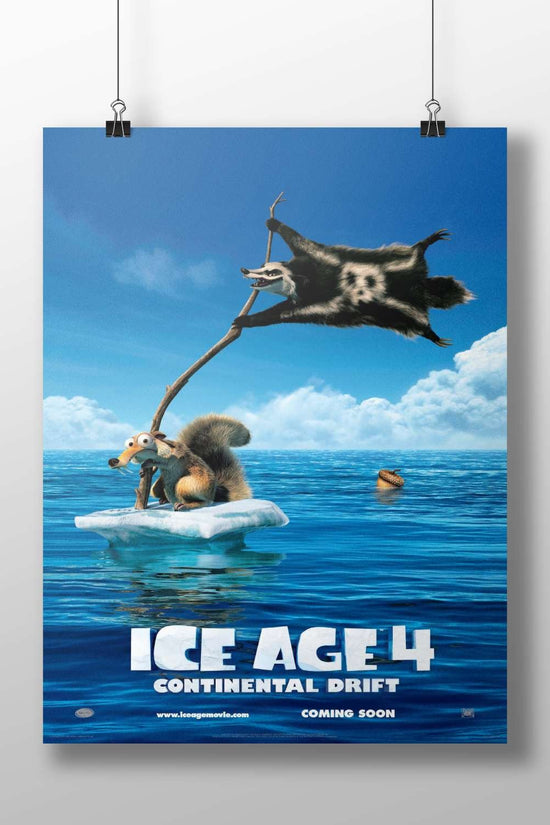 Ice Age 4 characters (Scrat and Diego) Main Subject: Ice Age 4 characters (Scrat and Diego) Matte BoizzBoard rigid print —