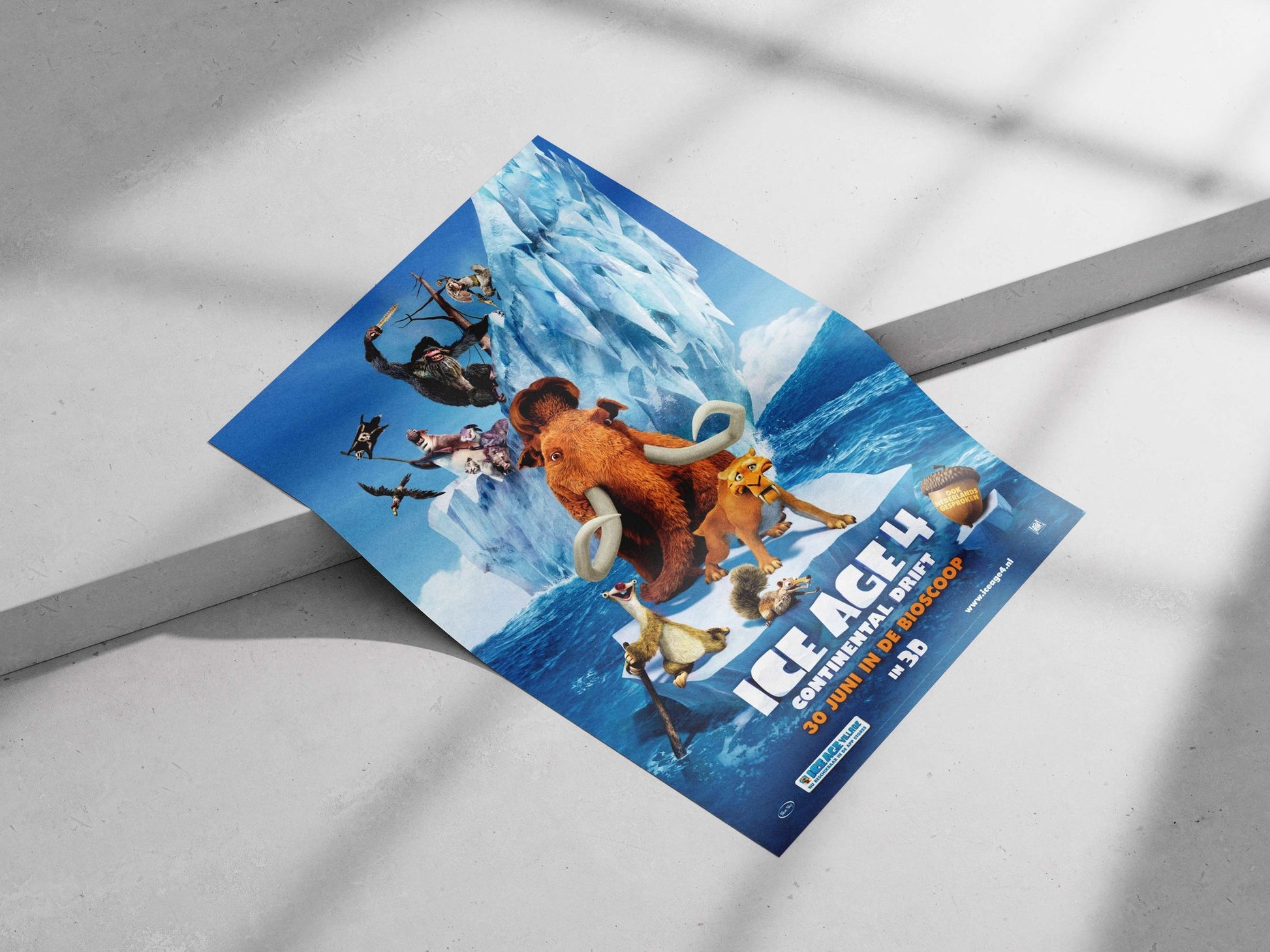 Ice Age 4: Continental Drift Main Subject: Ice Age 4: Continental Drift Matte poster print — Anime wall art India |