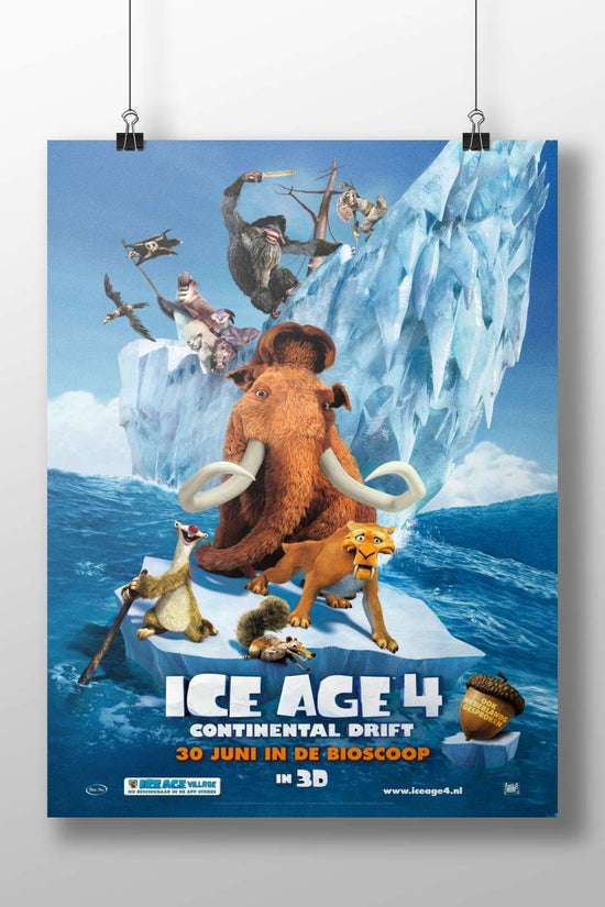 Ice Age 4: Continental Drift Main Subject: Ice Age 4: Continental Drift Matte BoizzBoard rigid print — Anime wall art India