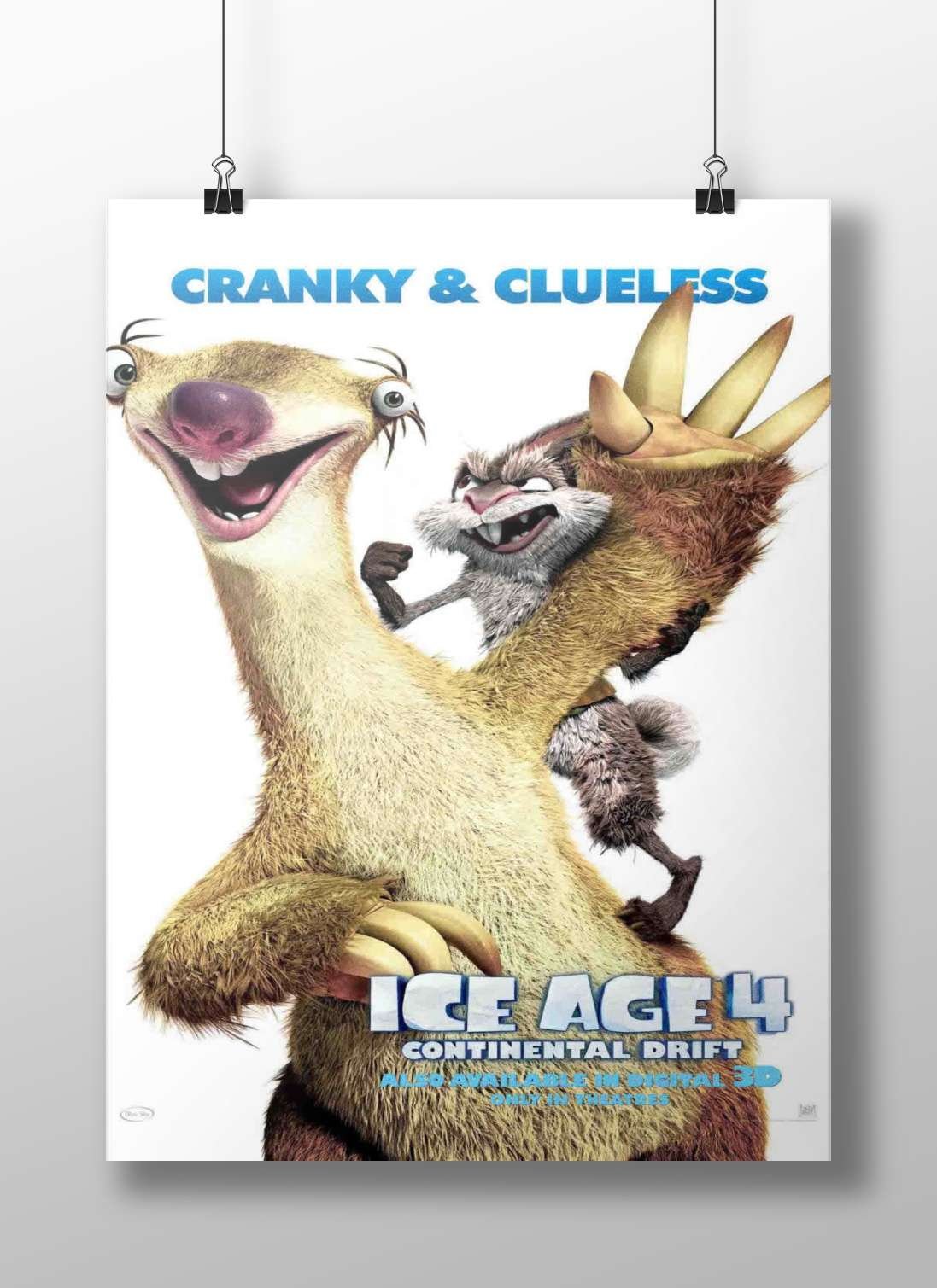 Crash and Eddie from the Ice Age 4 franchise. Main Subject: Crash and Eddie from the Ice Age 4 franchise. Matte BoizzBoard